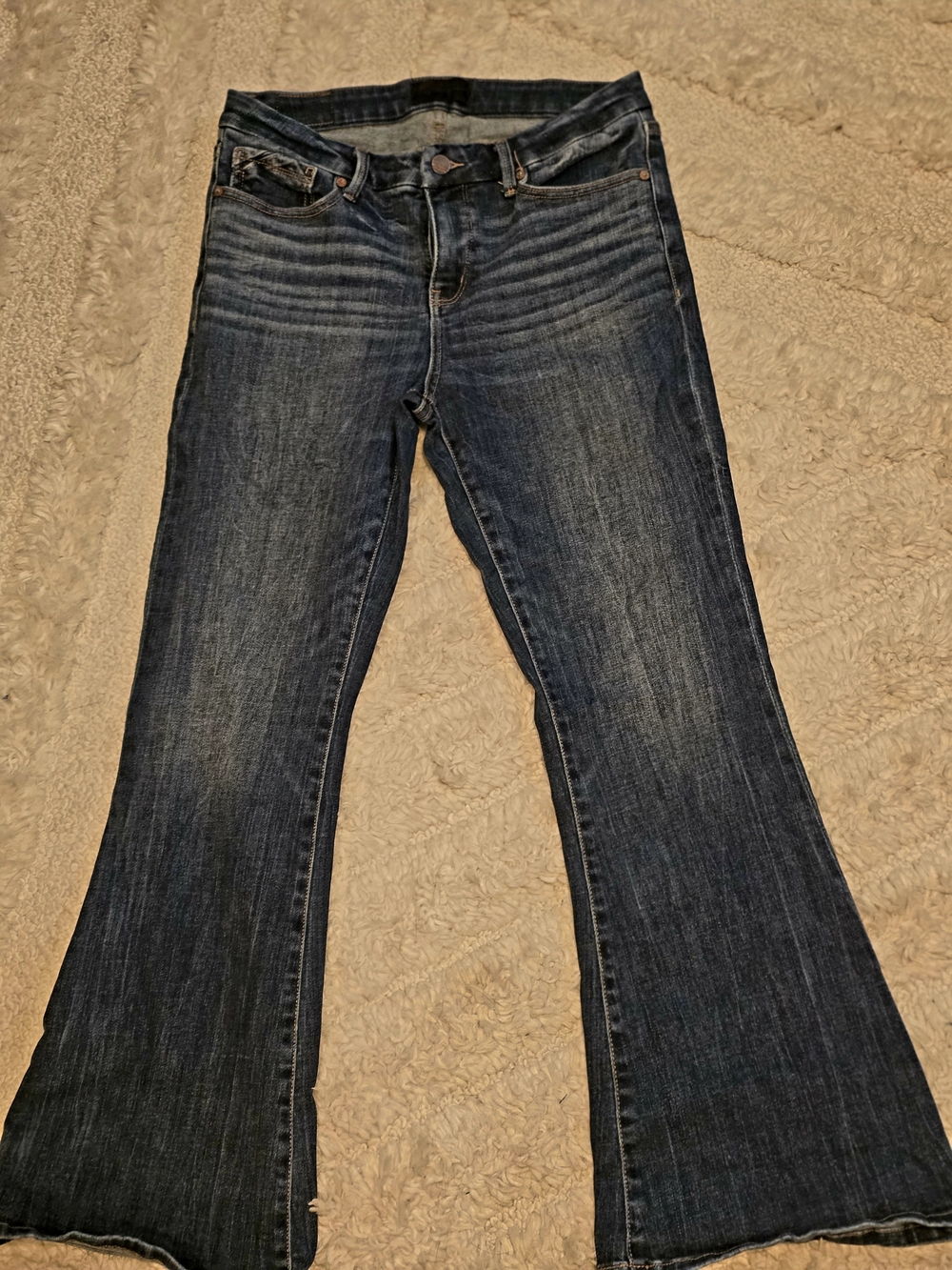 Buckle Black Flare Jeans